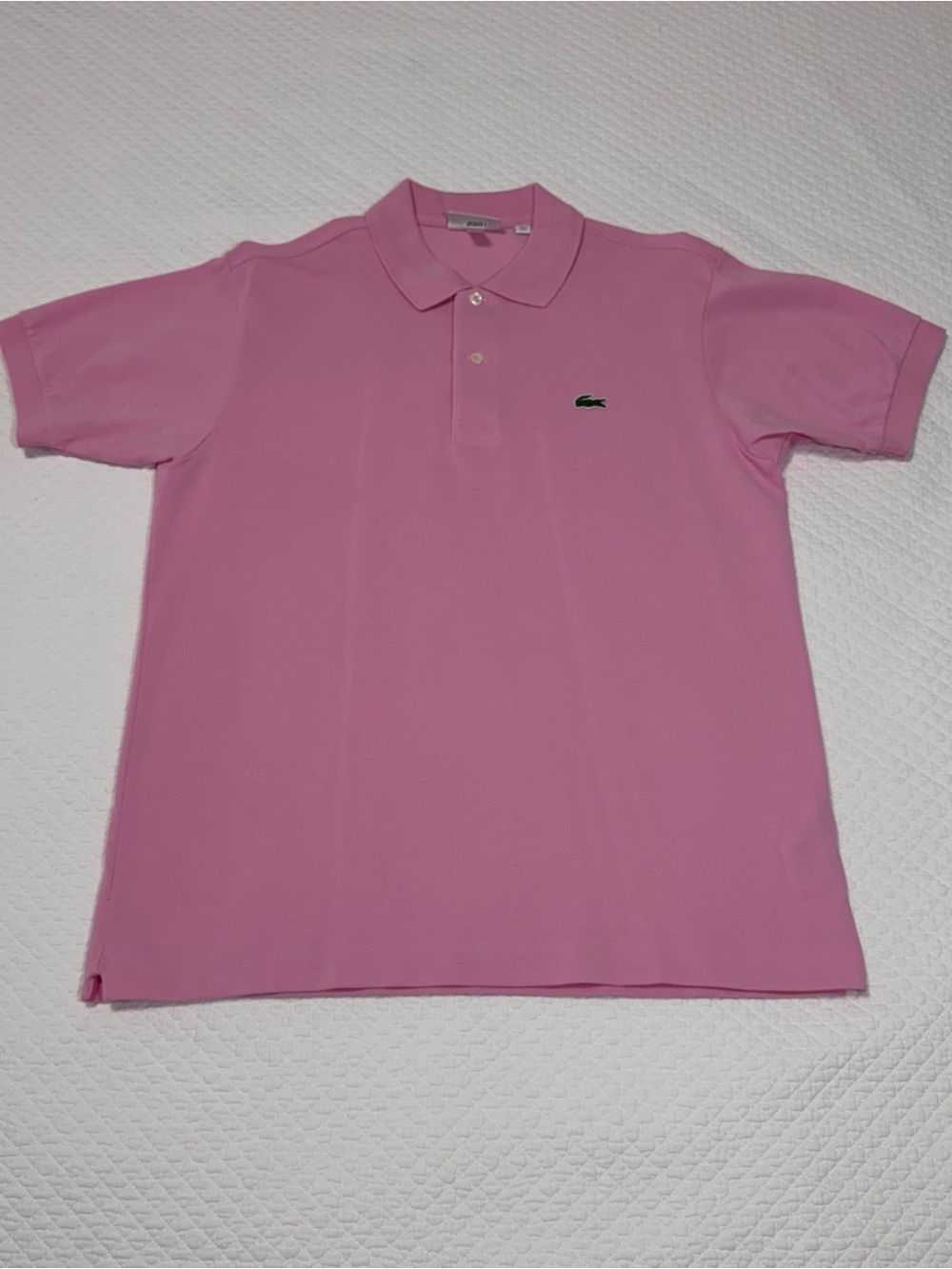 Lacoste Pink Short-Sleeve Pique Polo